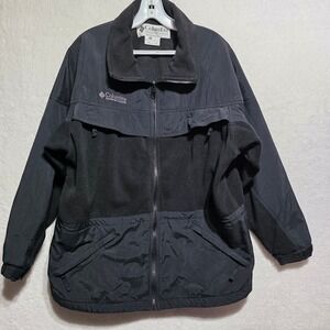 Columbia Heavy Full Zip Jacket Women's Large Fleece Lined Outdoor Ski Coat